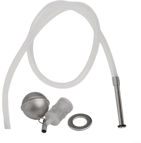 Oniissy Kit de tubo de inmersión de acero inoxidable, manguera de silicona, diseño de bola flotante, resistente a fugas, barriles de cerveza caseros, barriles Cornelius Fermentadores