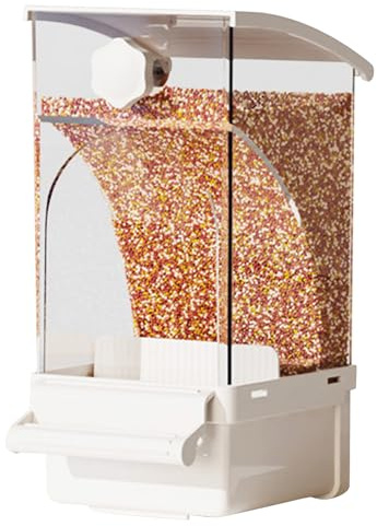 Automatic Bird Feeder, fågelsändare, fågeldekorationstillbehör för husdjurs tillbehör för parakeet, ockatiel, kanariefågel, kakadua, Conure Risks effektivt, upprätthållande och väl underhållen