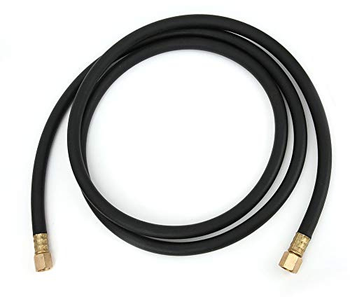 Gas Hose, Argon CO2 Meter Regulator Hose, Nitrogen Compressed Air Hose Welding Union Nut 1/4 Inch with Inert Gas Fitting(2.0 Meters)
