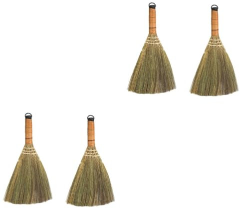 PartyKindom 4pcs Dust Brush Small Broom Cleaning Broom Lightweight Design Indoor Cleaning Tool