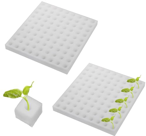 Zasvec Hydroponischen Schwamm 200 Stück Gewächshaus-Gartenwerkzeug-Sämlings-Schwämme Hydrokultur-Schwämme Hydroponische Anzuchtset Hydroponischer Schwamm für Pflanzenwachstum 25 * 25 * 25mm