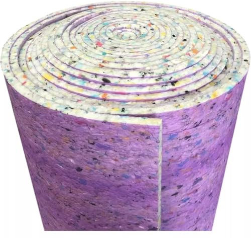 12mm Thick Foam Carpet Underlay Roll - Quality Deluxe Cushion - 15sqm Coverage - 11m x 1.37m