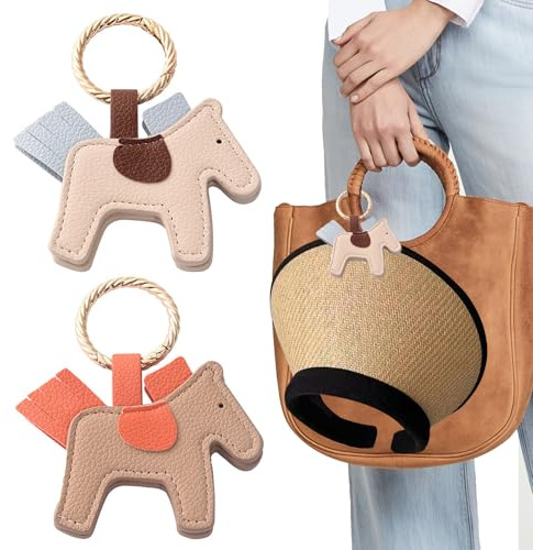 AffeGifts Voyage Magnétique Chapeau Clip, 2pcs Clip de Chapeau de Sac de Cheval Mignon Clips de Chapeau Portable pour L'extérieur