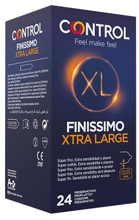 CONTROL FINISSIMO XL Naturlatex-Kondome in XL-Größe und superdünn - 24 Stück