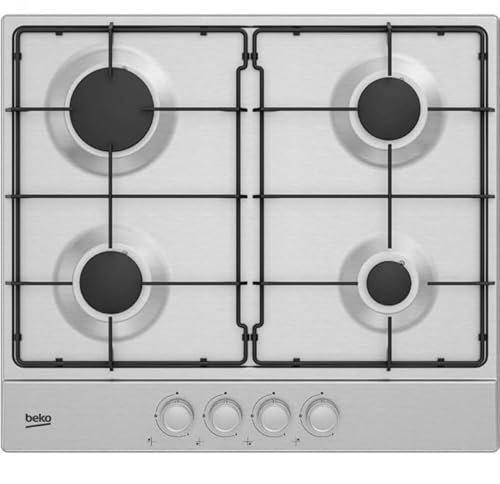 Beko HIAG64223SX Gas-Einbauherd mit 4 Brennern
