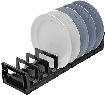 Plate/Baking Tray/Pan Lid Rack,Kitchen Cupboard Storage Organiser with Adjustable Dividers for Kitchen,Living Room,Home (Color : A, Size : 40cm)