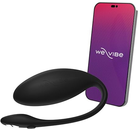 We-Vibe Jive Lite Vibratore per il punto G indossabile - Uovo vibrante - Sex toy per adulti e coppie - Controllo tramite app - 10 livelli di intensità - Impermeabile - Nero