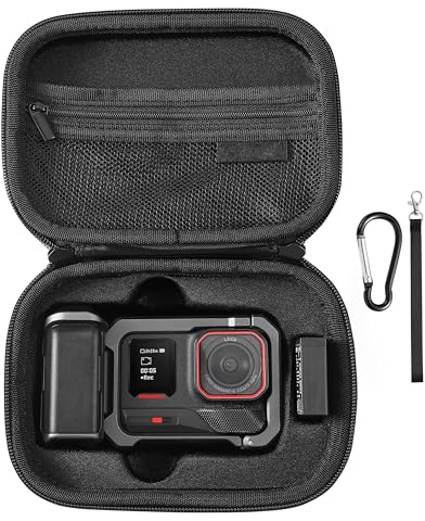 Väska för Insta360 Ace Pro 2/ACE Pro Xplore paket tillbehör | Kit hårt resefodral förvaring batteri bärväska med karbinhake och armband (endast fodral)