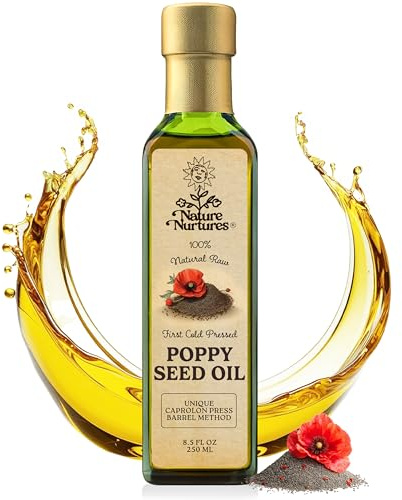 Poppy Seed Oil for Cooking, Baking & Vegetables, 8.45 fl oz (250 ml)