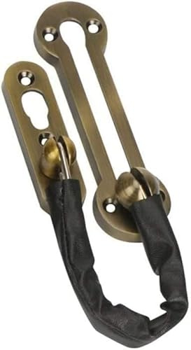 cadena de seguridad para puertas, Cadena antirrobo de seguridad estándar, cadena puerta extragruesa aleación Zinc, perno deslizante, pestillo sólido resistente