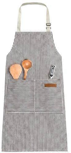 OWill Adjustable Apron Unisex Apron with Pocket Cooking Kitchen Accessories Chef Aprons for Women Men Home Kitchen Butchers BBQ Restaurant