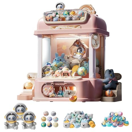 MagiDeal Macchina Artiglio Mini Elettronica Gioco Acchiappa-Giocattoli Arcade Distributore Caramelle Macchina Musicale Facile Posizionamento con, Stile F