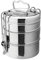 2Air tight Stainless Steel LUNCH BOX Food Container 3Tier Tiffin Round Carrier - Fastest Delivery By DHL