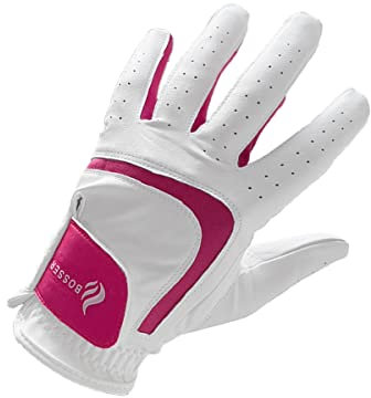 BOSSER Golfhandschuhe Damen aus Leder mit Extra Lindernder Wirkung für die Linke Hand- Größe M