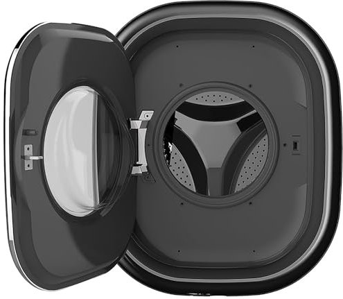 Qiang Mini Machine à Laver 3Kg,Machine à Laver à Tambour Murale,Linge Compact à Chargement Frontal,Machine à Laver Entièrement Automatique Et Essoreuse,8 Programmes