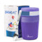 Bugucat 2in1 Müslibecher to Go 500ml+150ml, Praktischer Joghurtbecher & Müslibecher für Picknick, Auslaufsicherer Lunchpot Joghurtbecher to Go mit Löffel, Salatbecher Yoghurt to Go mit Löffel, Lila