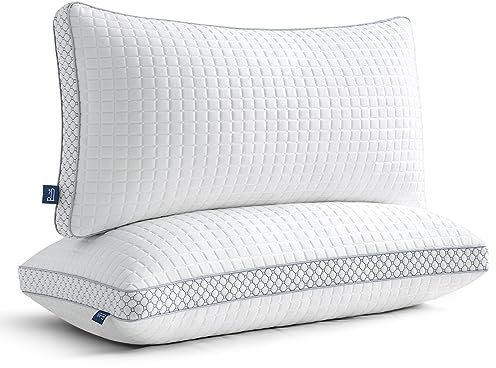 BedStory kopfkissen 40x80 mit abziehbarem Bezug,Verstellbare Faserfüllung Hotel Kissen mit reißverschluss, 2er Set Kissen aus 950g x 2 mikrofaser, Waschbares nackenkissen für Allergiker