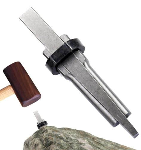 Cuñas de plumas de cuña, cuña de piedra de metal, herramientas de separación de , cincel de hierro, hormigón, mármol, granito, piedra, piedra, cuña de división de piedra de metal para dividir