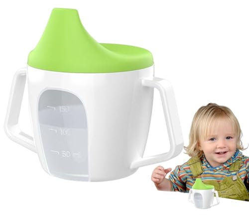 Generisch Kinder Trinklernbecher - Trainer Cup Trinklernbecher | Auslaufsicherer Becher Mit Weichem Trinkschnabel | Trinklernbecher Schnabeltasse Ab 6 Monate, Kapazität, Kinderbecher