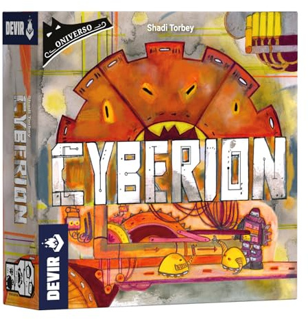 Devir - Cyberion – Juego de Mesa Cooperativo del Oniverso | Aventura Sci-Fi de Reparación de Máquinas con Robots | Modo Solitario o 2 Jugadores | Incluye 5 Miniexpansiones (BGCYBSP)