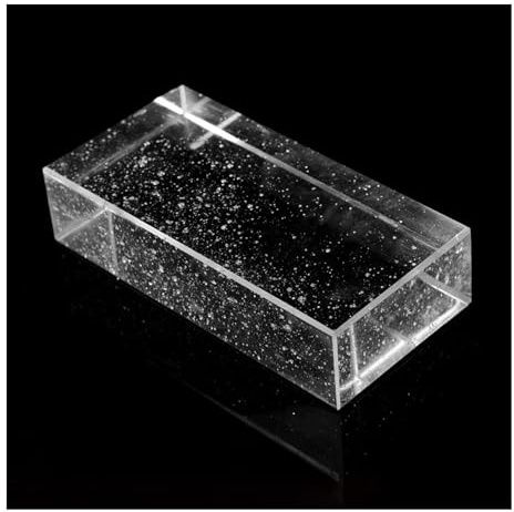 Glass Blocks Transparent Solid Glass Bricks, Room Divider Partition Decor,Solid Double-Sided Crystal Bricks(Style 4)