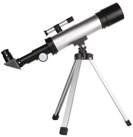 Télescope Astronomique F36050 pour Débutants Adultes et Enfants Ouverture 50mm Focale 360mm avec Trépied Aluminium et Oculaires