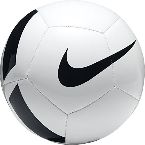 Nike Unisex' Pitch Team Soccer Ball, White/Black, 5