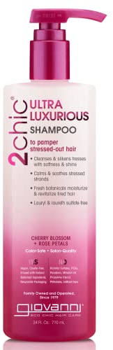 Giovanni Cosmetics 2chic Ultra Luxurious Shampoo Cherry Blossom & Rose Petals, 24 Oz