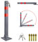 SWANEW Barrière de parking rabattable Barrière de stationnement avec cadenas