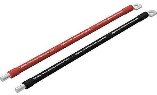 Offgridtec Câble De Batterie 2m, 16 mm², Borne M8 sur Borne À Vis, Résistant À l'huile, Au Froid Et Aux UV, Ignifuge, pour Appareils avec Borne À Vis M8, Capacité De Charge Élevée, Rouge/Noir