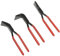 Hand Seamers Sheet Metal Tools, 3-Piece Sheet Metal Bending Pliers Set Hand Seamers for Roofers, Metal Processing Straight, 45°&90° Metal Bender Tools