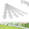 XMTECH Rasenkante Metall 106x16cm flexibel, Beeteinfassung & Beetumrandung aus Stahlblech, 5 Stück (5m), Verzinkt Mähkante Gartenbeet Begrenzung