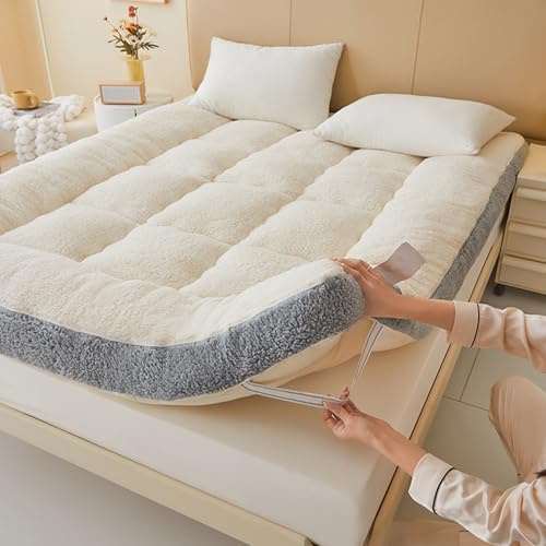 Materasso arrotolabile, pieghevole, morbido e traspirante, in schiuma confortevole, per camera da letto e uso domestico, facile da riporre, perfetto per gli ospiti in campeggio e in viaggio. Comfort