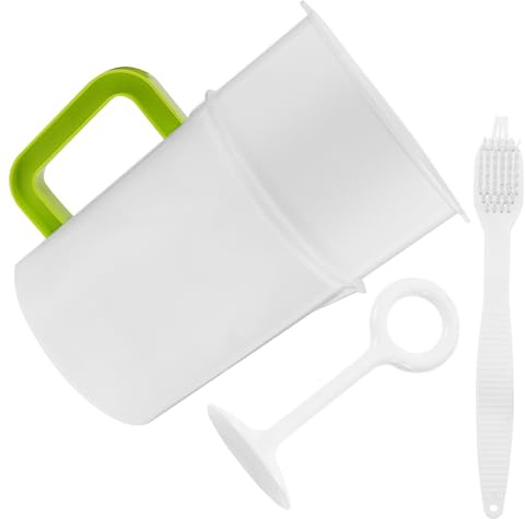 AUTSUPPL Multipurpose Soy Milk Filter Strainer Set 1.5l Fine Mesh Juice Sifter with Cleaning Brush Kitchen Utensil for Fruit Juice and Yogurt Filtration