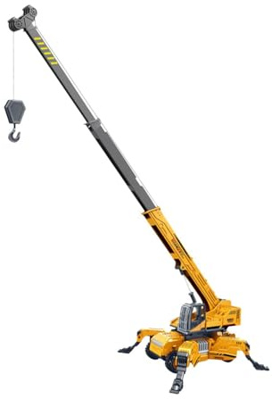 mophrati Giocattolo educativo con gru cingolata, camion da ingegneria, con movimento realistico e decorazione per bambini. Modello di veicolo giocattolo con gru cingolata, camion da ingegneria