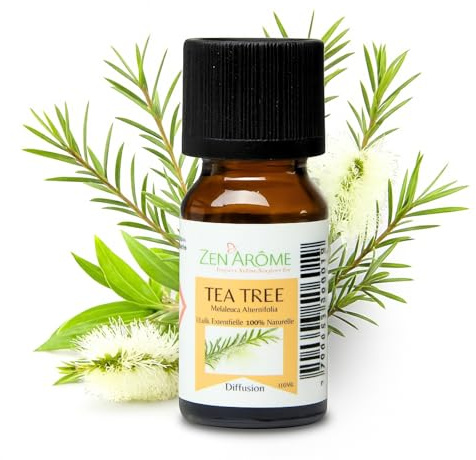 Huile Essentielle Arbre à Thé – 100% Pure et Naturelle - Utilisation en Diffusion pour l’Aromathérapie – Parfum Épicé et Terreux – 10ml – Analysé et Conditionné en France - Zen’Arôme