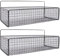 Gzsekken Wall Storage Basket 2 Pack schwarzer Metalldraht Aufbewahrungskörbe keine Bohrung Installation Badezimmer Korb kleine Speisekammer Körbe für Schränke, Speisekammer, Schränke,