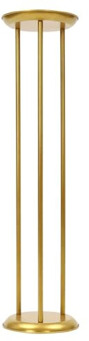 JCXIOC Metal Flower Stand 6 Pcs Flower Display Stand 23.6in Column Flower Stand 60cm/80cm/100cm Gold Metal Flower Vase for Wedding Party Decor For Events Reception Party(20X20X100cm)