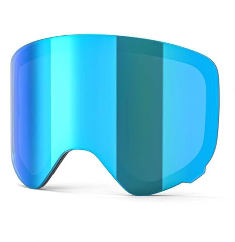 EasYoung Kid Ski Goggles Replacement Lens for Boys Girls Junior, Skiing Goggles Lens With Magnetic Lens, UV Protection, Anti-fog for Skiing