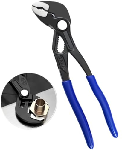 KIQAWEE Wasserpumpenzange 12 Zoll, 300mm Schlauchschellenzange, Greift bis 10 cm, Rohrzange Gross Zangenschlüssel, CR-V Rohrzange Mit Rutschfestem Griff Für Haushalt Werkstatt Sanitär Fahrrad