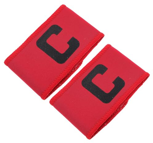 Kisangel 2 pièces Brassard de Capitaine Élastique Multi-Fonction pour Football et Basketball Bandeau de Chef Équipe Adapté Adultes