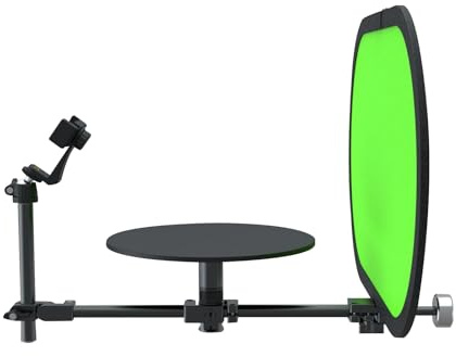 Jectse Girador de Cámara Profesional de 360 ​​Grados con Diseño Modular para Montaje rápido. Plataforma Giratoria de Vídeo para Primeros Planos de Alimentos, Escenas en Vivo y Panorámicas de