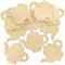 Baker Ross Teapot Wooden Coasters - Pack of 10, Wood Crafts for Children (FC386)