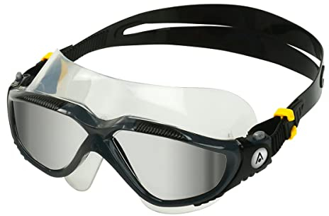 Aquasphere Vista Mirror Schwimmmaske verspiegelt, Farbe:dunkelgrau/schwarz