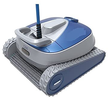 DISHENGZHEN Automatic Robotic Pool Cleaner, Climbing Wall Remote Control Swimming Pool Cleaning Robot,Pool Cleaner Floor Vacuum Robotic with Large Capacity Filter Basket and 59 Feet Swivel