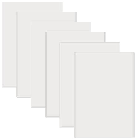 UMCHU 6 Piezas A4 Fundas de plástico para documentos,Protector de archivos,Protectores de documentos,para la protección de fotos y documentos(Vertical)