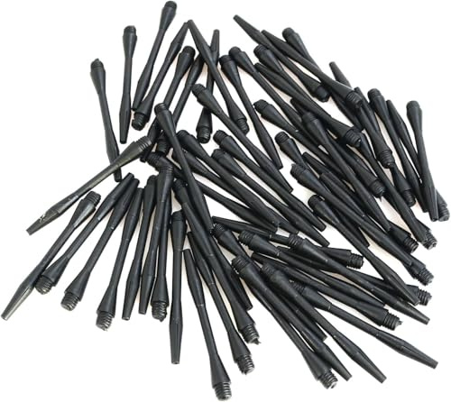 heyous 60PCS Dart Shaft Replacements 6mm Thread Diameter Plastic Dart Shafts BBS Material Nylon Darts for Replacing Old Worn Out Dart Shafts, Length 53mm