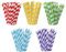 Lot de 125 pailles colorées en papier pour cocktails, café ou jus de fruit - Cinq couleurs