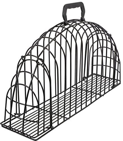 WOONEKY Katzenwaschkäfig Aus Edelstahl Kratzschutz Käfig Für Haustiere Praktischer Badekäfig Mit Belüftungsdesign Für Katzenpflege Und Trocknung Mittelgröße