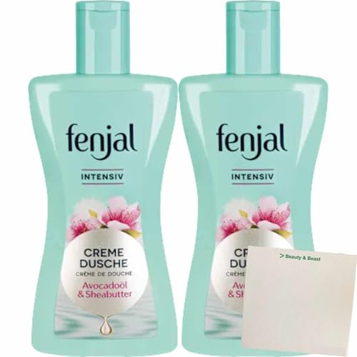 Fenjal Lot de 2 crèmes de douche intense à l'huile d'avocat et au beurre de karité 2 x 200 ml